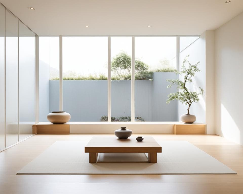 Rustgevende meditatieruimte