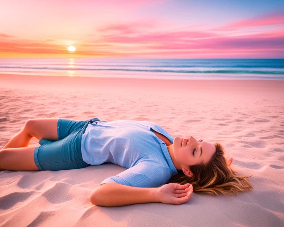 ontspannen op het strand