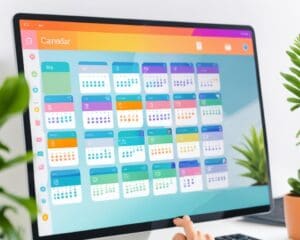 Slimme touchscreen kalender