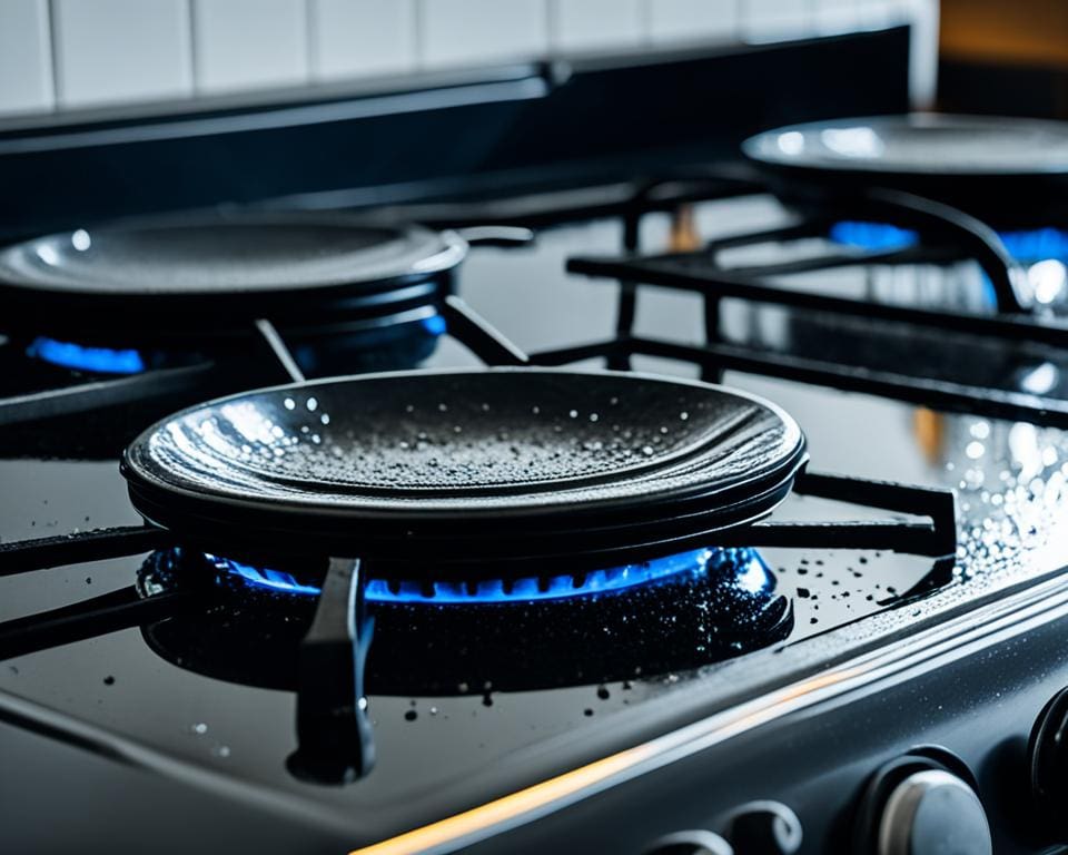 hoe maak ik mijn mat zwarte keuken schoon