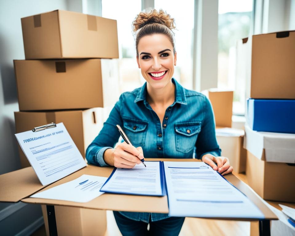 huurcontract op mezelf wonen
