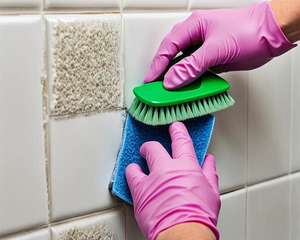 voegen schoonmaken badkamer