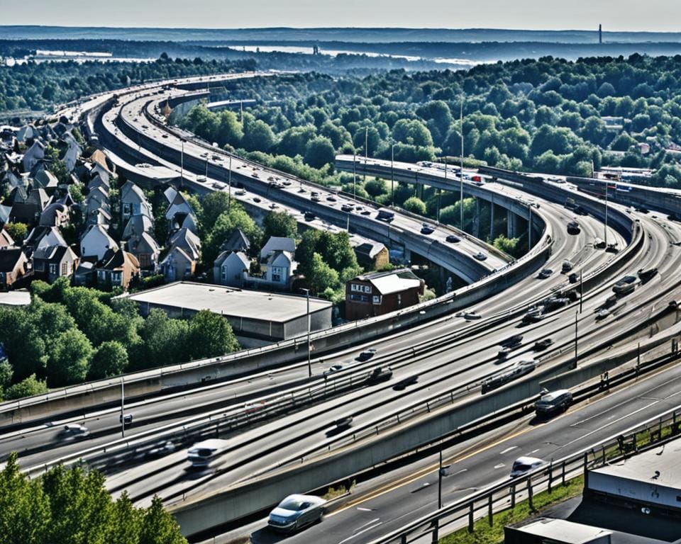 wonen aan snelweg