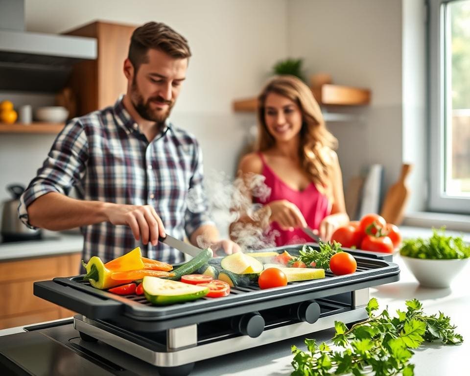 Gezonde maaltijden bereiden met elektrische grillpan