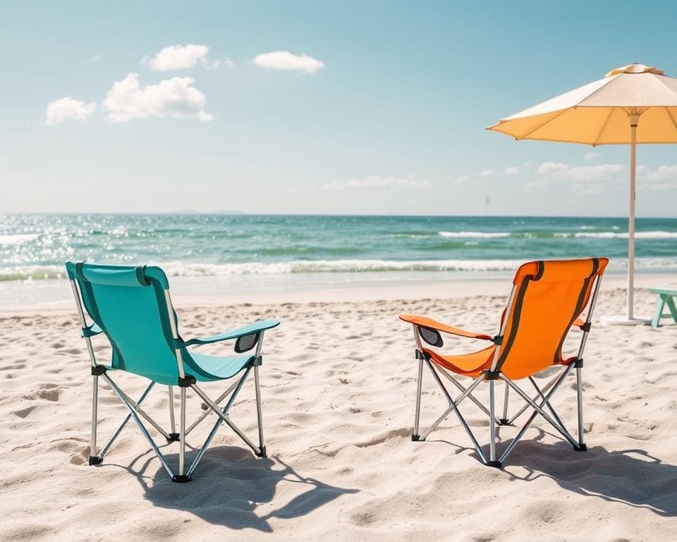 Inklapbare strandstoelen: Compact en lichtgewicht