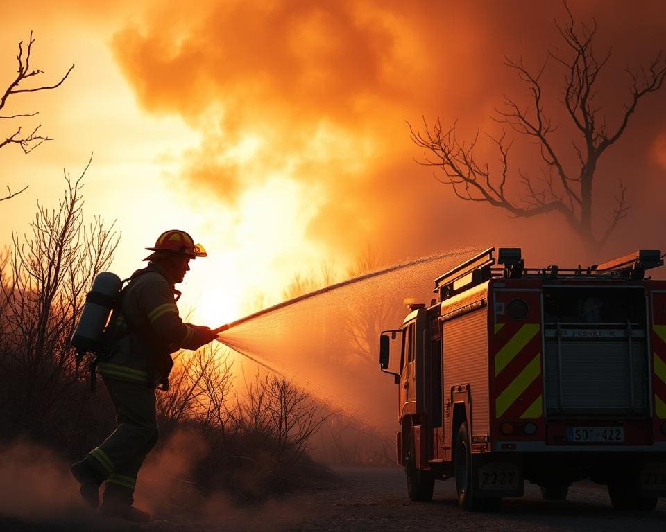 brandweer taken bij natuurrampen