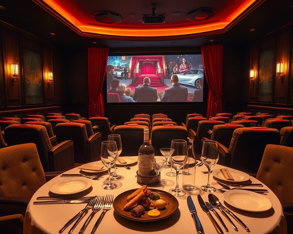 diner en film ervaring in luxe theater