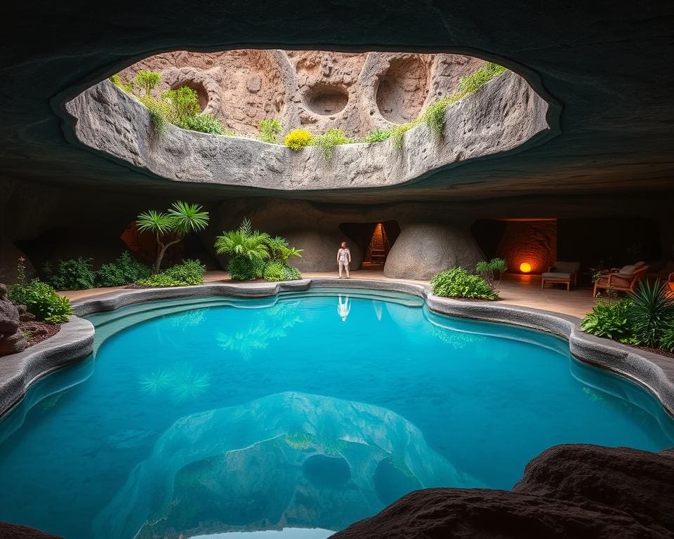 César Manrique - Jameos del Agua in natuurgeïntegreerde architectuur