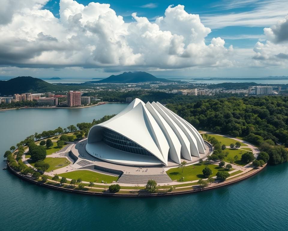 Oscar Niemeyer - Niterói Contemporary Art Museum in modernistische architectuur