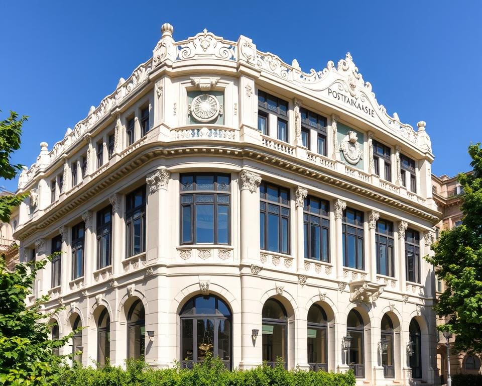 Otto Wagner - Postsparkasse in Weense jugendstil architectuur