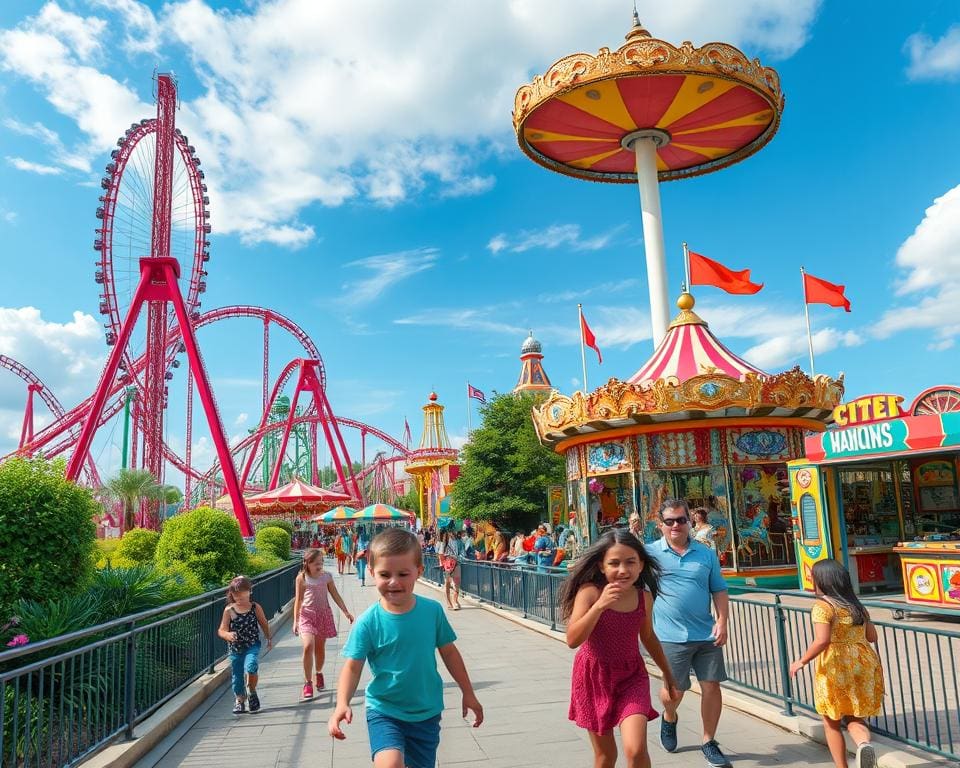 Pretparkuitje vol avontuurlijke attracties en kinderavonturen