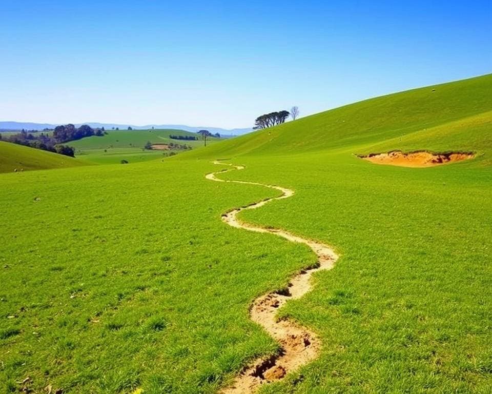 Richard Long - A Line Made by Walking in landschapskunst