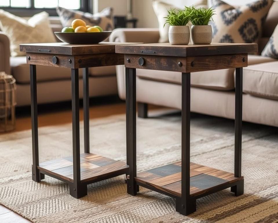 industriële sidetables