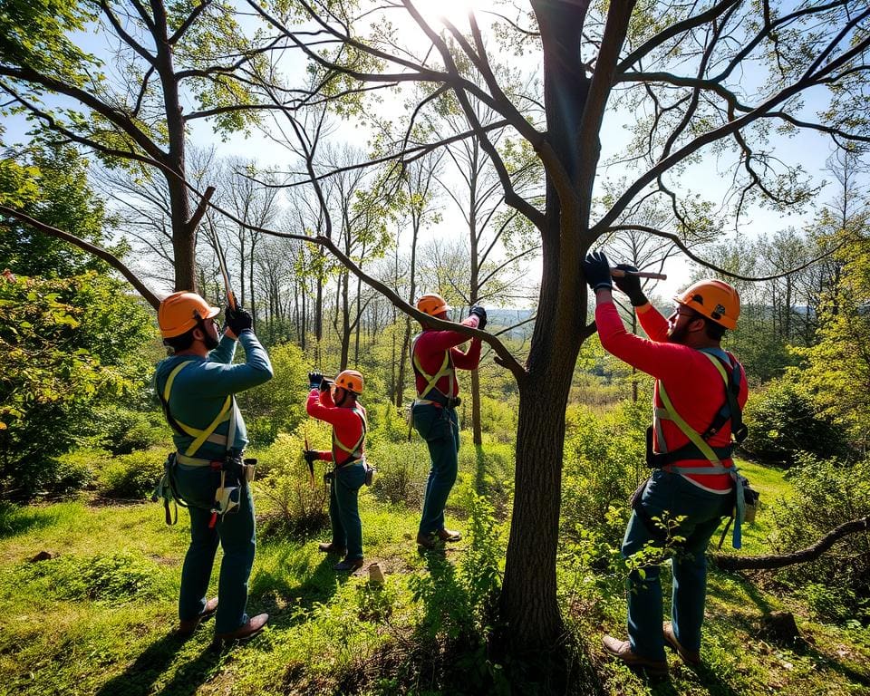 Hoe wij veilig en verantwoord bomen snoeien