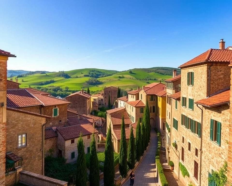 Reizen door de middeleeuwse stadjes van Toscane