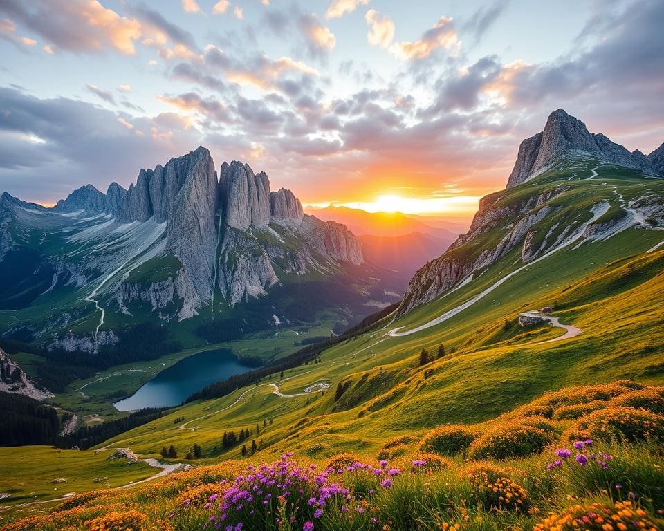 fotogenieke berglandschappen in de Dolomieten