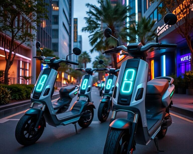Elektrische scooters met slimme vergrendelingsopties