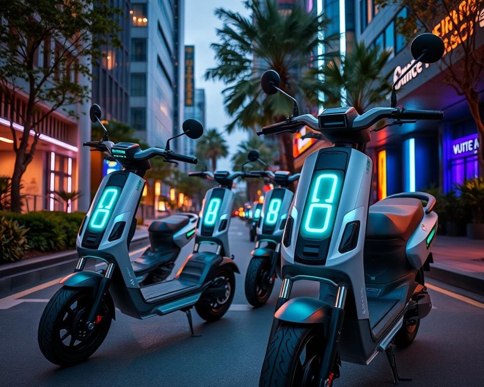 Elektrische scooters met slimme vergrendelingsopties