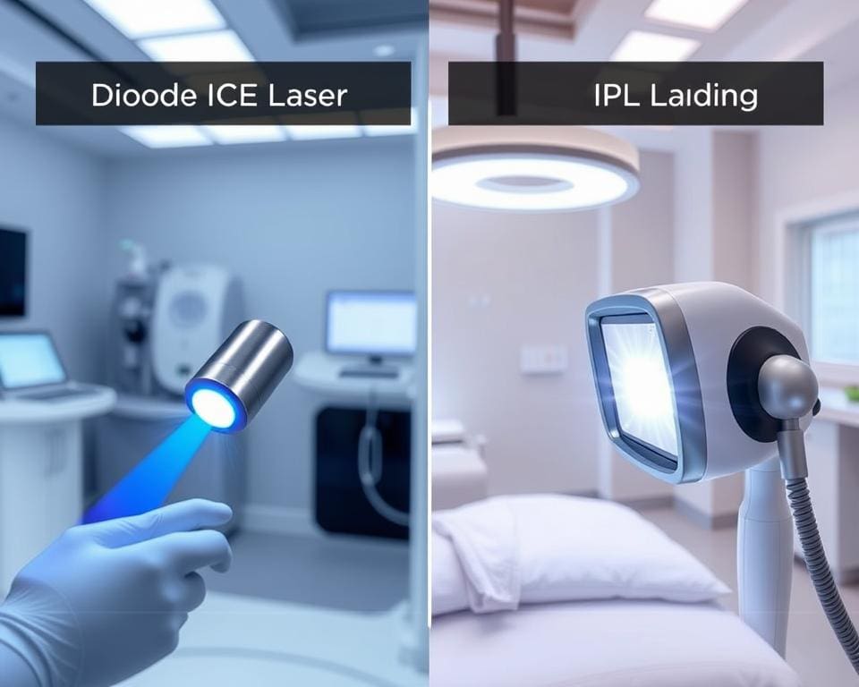 Het verschil tussen Diode ICE Laser en IPL