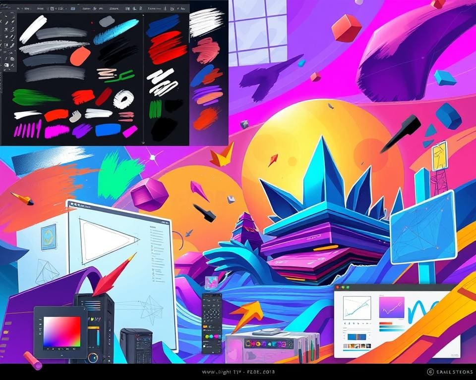 Welke trends zijn er in tekenen met digitale tools?