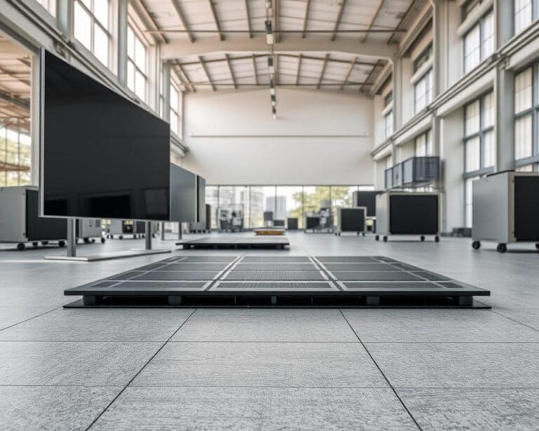 Welke vloeroplossing is geschikt voor zware displays?