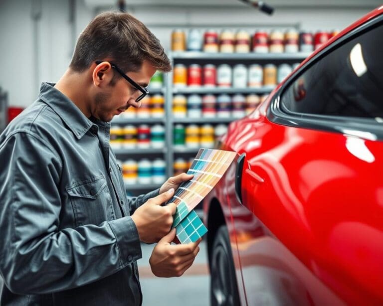 Hoe werkt kleurmatching bij autolakherstel?