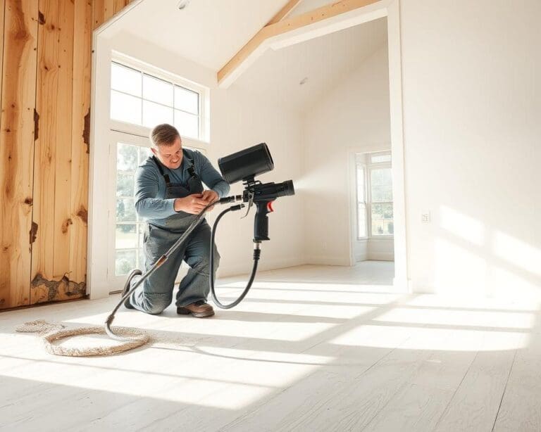 Houtrot reparatie en latex spuitwerk voor een perfect afgewerkt huis