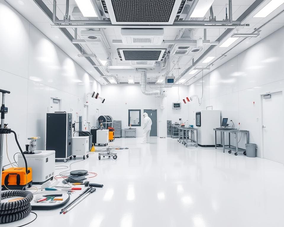 Kan elk oppervlak in een cleanroom gereinigd worden?