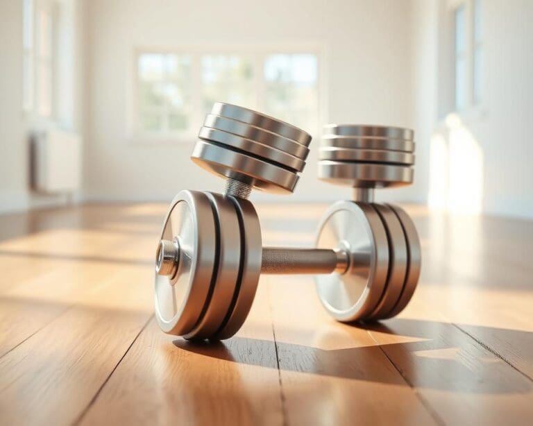 Verstelbare dumbbells voor thuisfitness