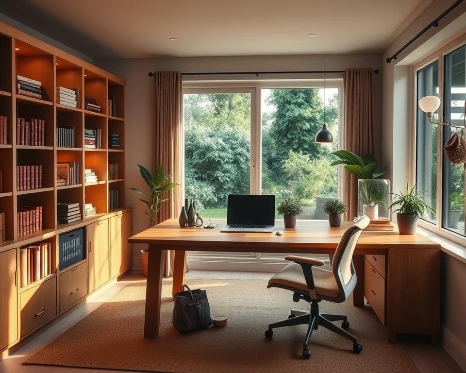 Wat zijn fijne materialen voor een werkkamer?