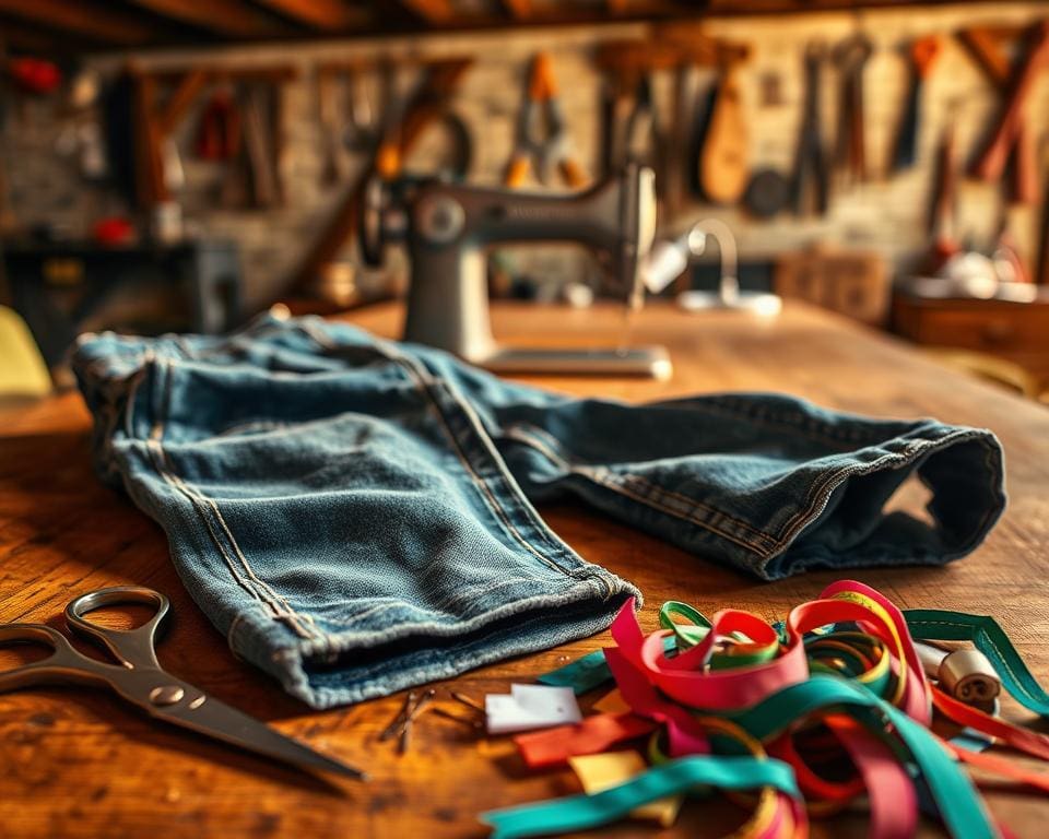 Hoe maak je van oude jeans iets nieuws?