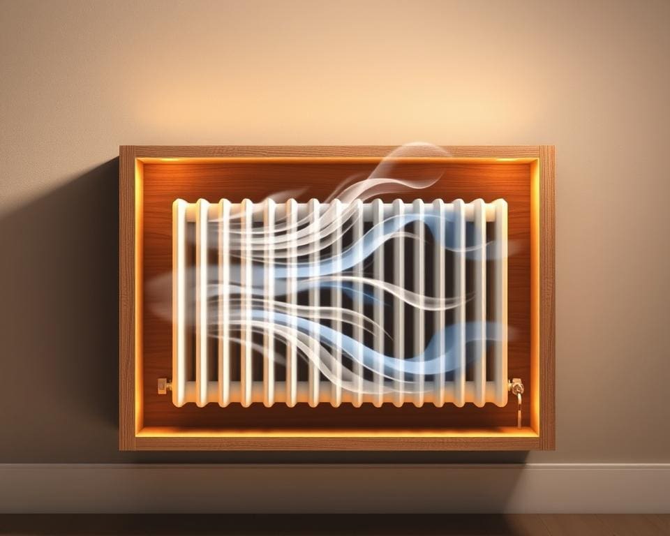 Hoe werkt luchtcirculatie bij een radiator ombouw?