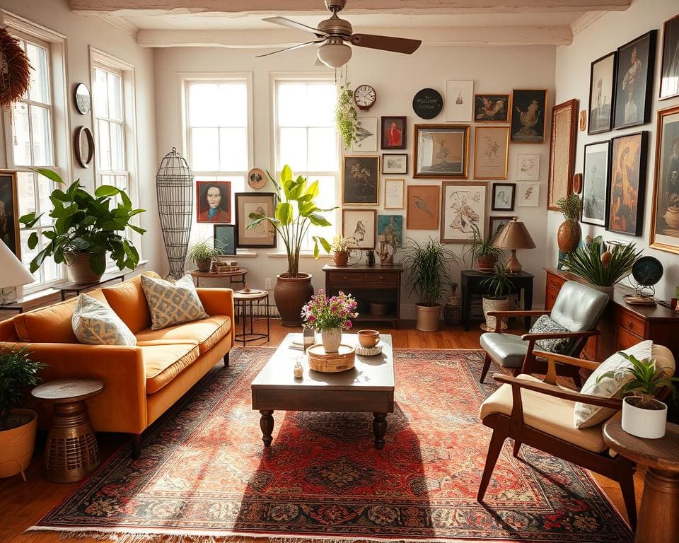 Hoe zorg je voor eenheid in een eclectisch interieur?