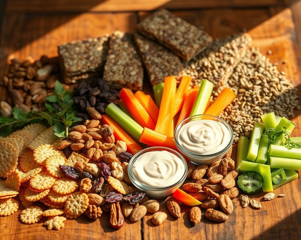 Vezelrijke snacks voor onderweg