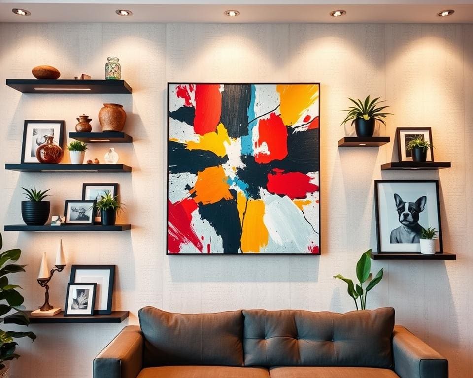 Wat zijn creatieve manieren om je muur te stylen?