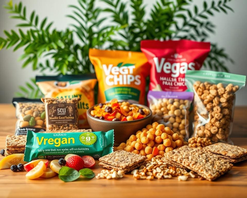 Wat zijn goede vegan snacks voor onderweg?