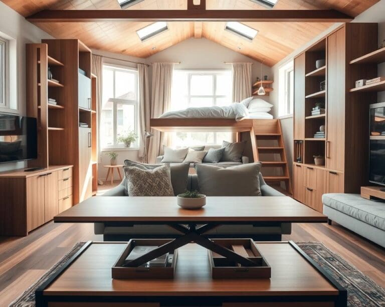 Wat zijn handige meubelstukken voor een tiny house?