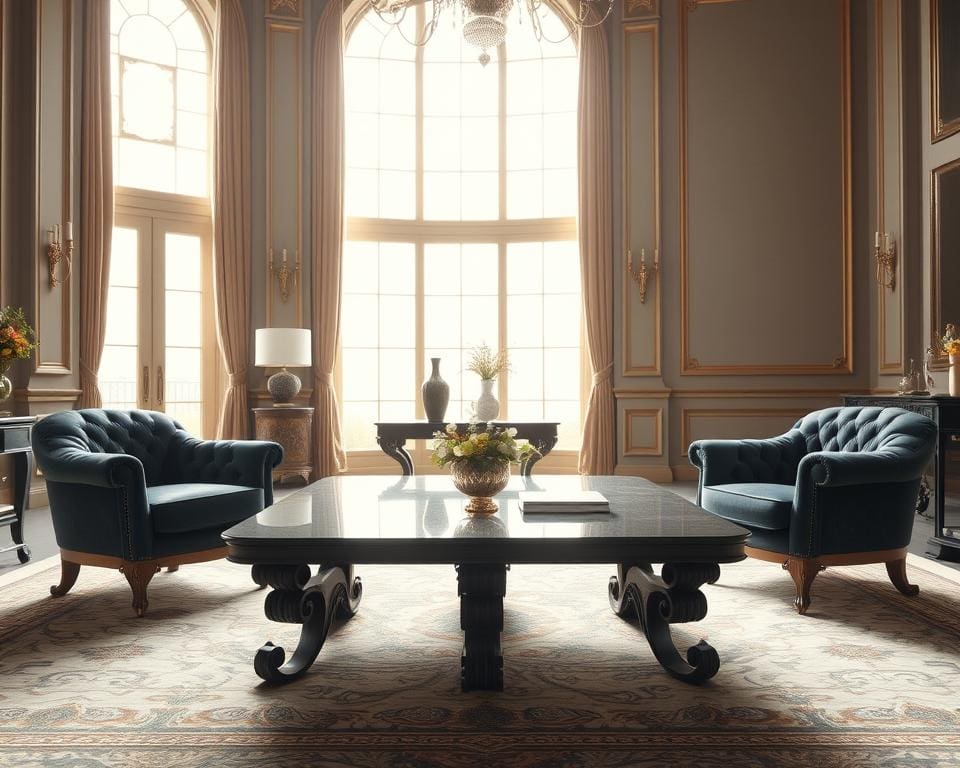 design meubels met klassieke poten