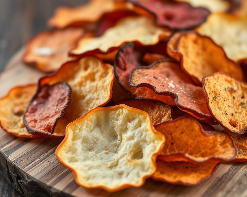 hoe maak je groentechips zelf knapperig?