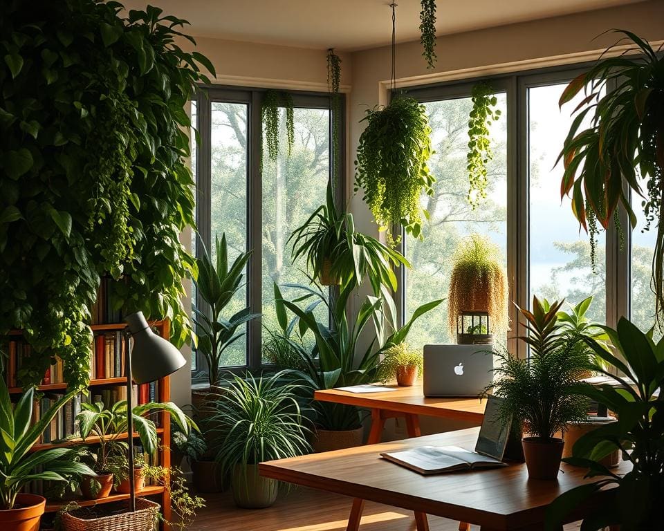 planten in werkkamer