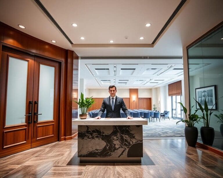 Hoe werkt een gastheer op een eventlocatie?