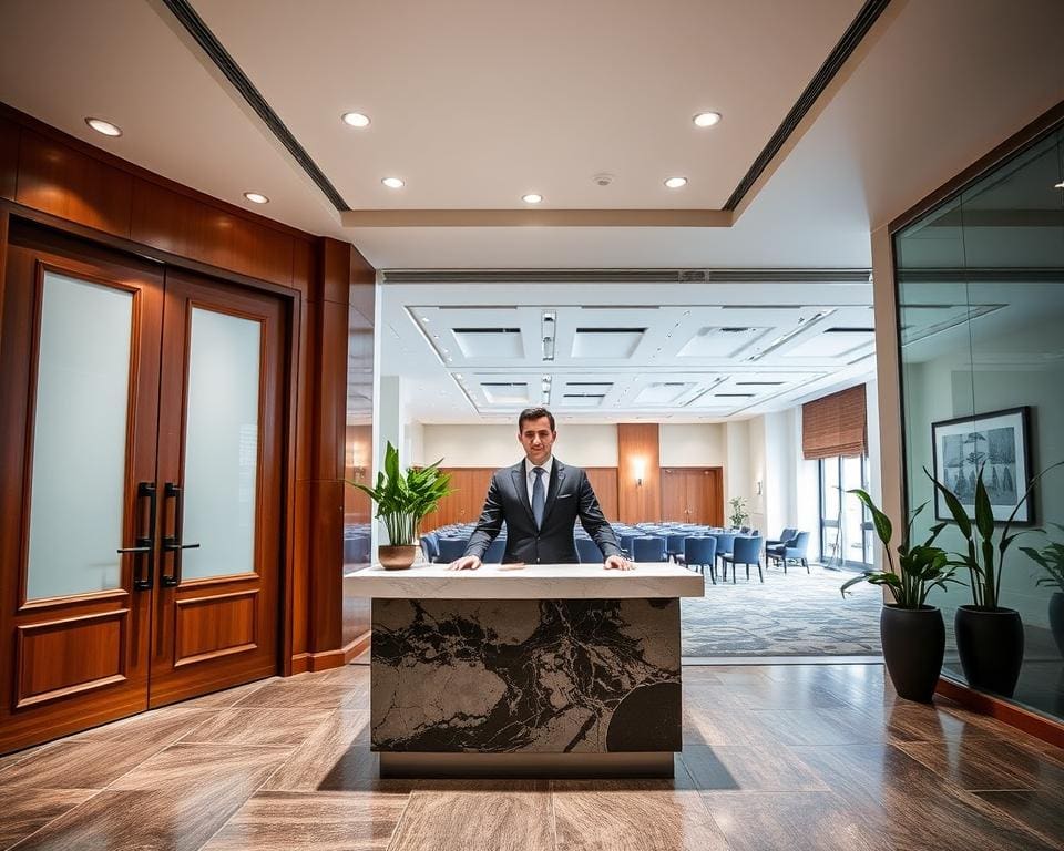 Hoe werkt een gastheer op een eventlocatie?
