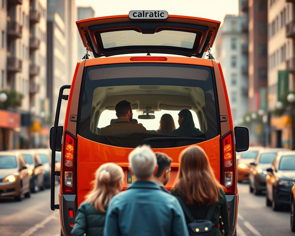 Is een minivan taxi handig voor groepsvervoer?