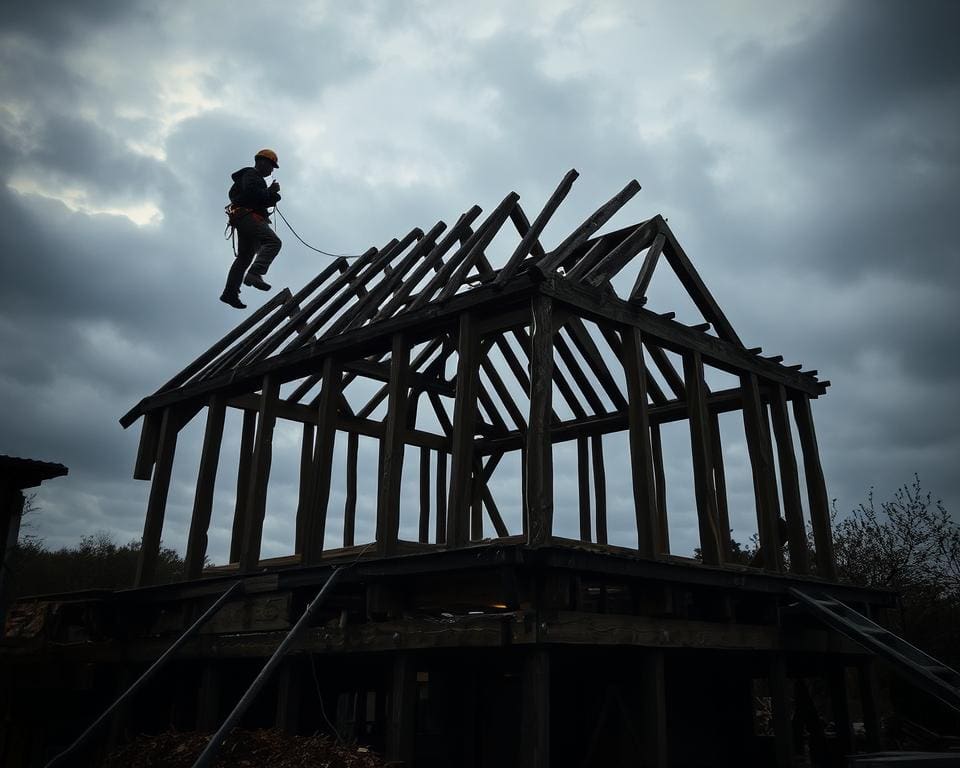 Renovatie houten kapconstructies gevaar