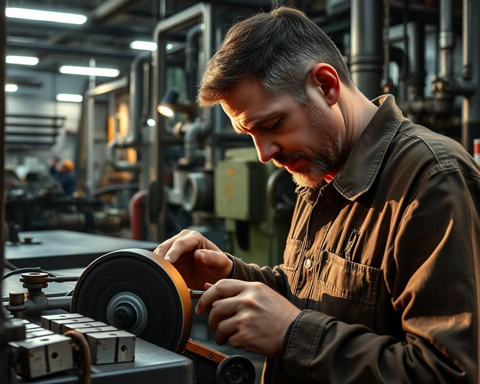 Wat is het werk van een slijper in de industrie?