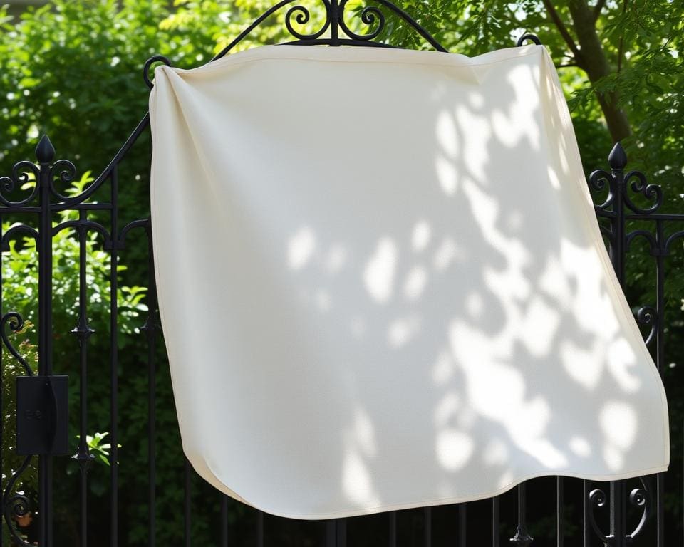 Kan je een tuinpoort combineren met een afschermdoek?