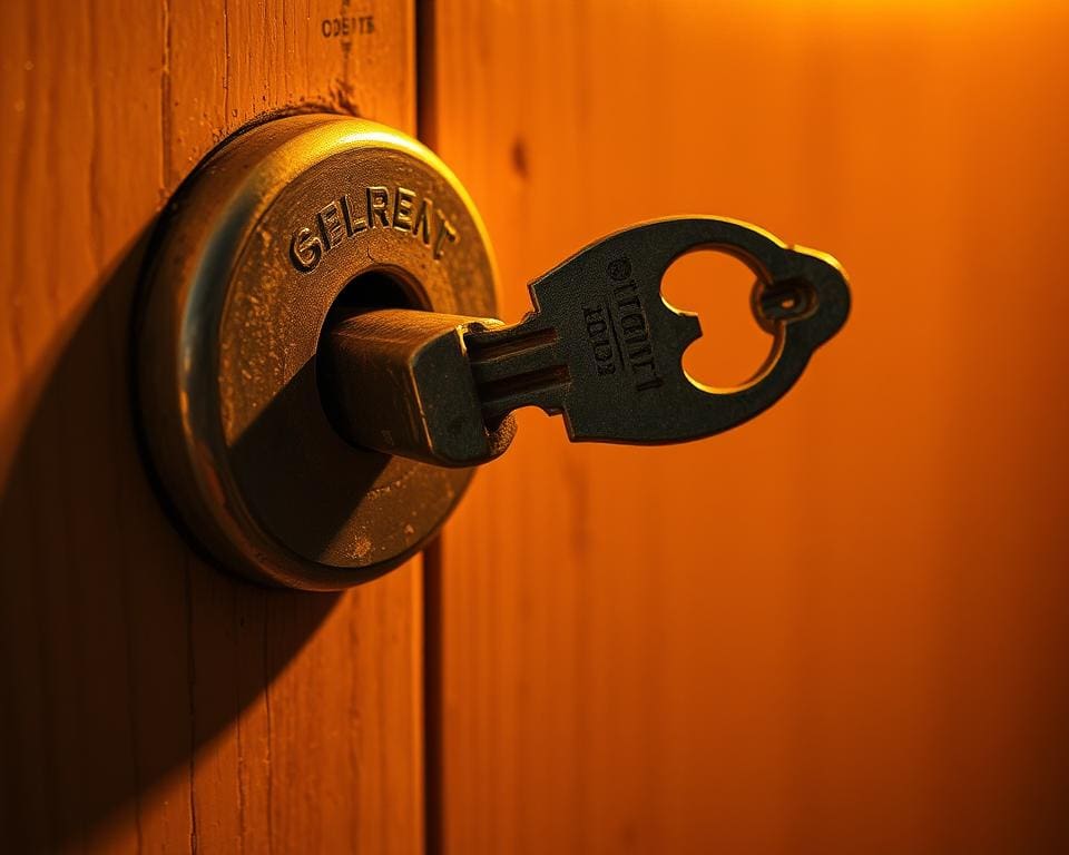 Wat als je sleutel afbreekt tijdens het openen van de deur?