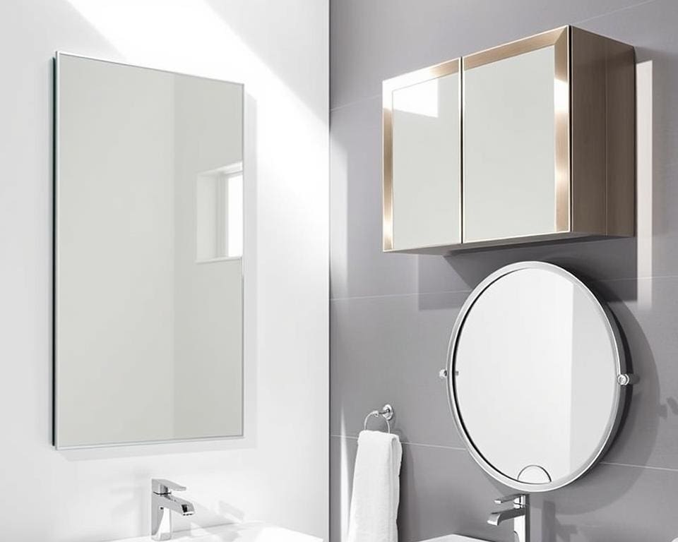 materialen en afwerking van moderne spiegels