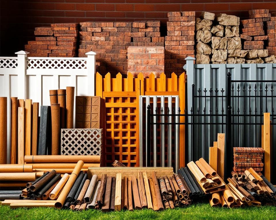 materialen voor afsluitingen