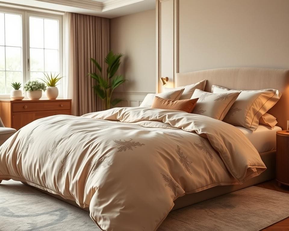 stijl creëren met luxe beddengoed